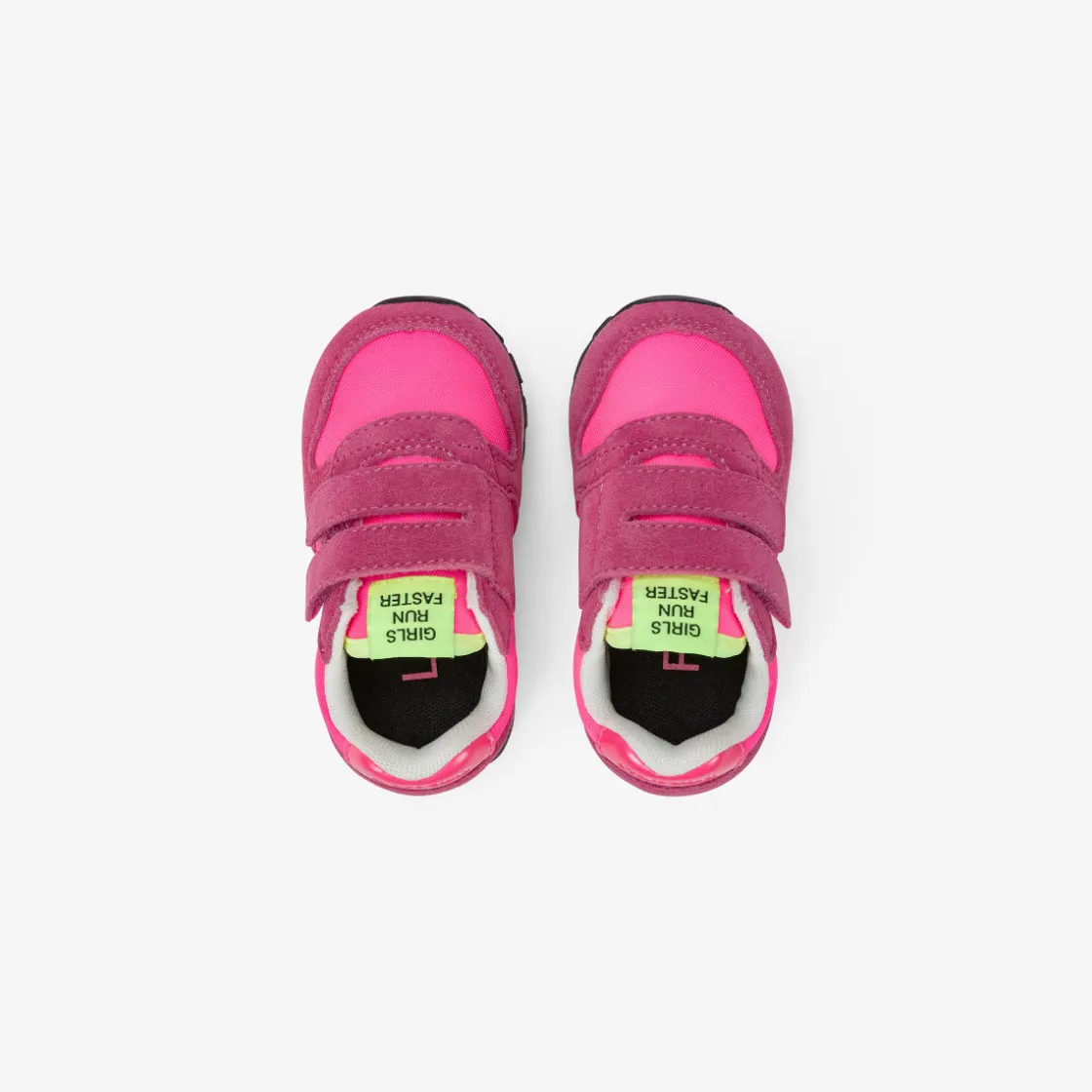 Online Sneaker Girl's Ally in suede e nylon fucsia fluo Bambina
