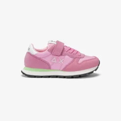 Sale Sneaker Girl's Ally in suede e nylon ciclamino Bambina