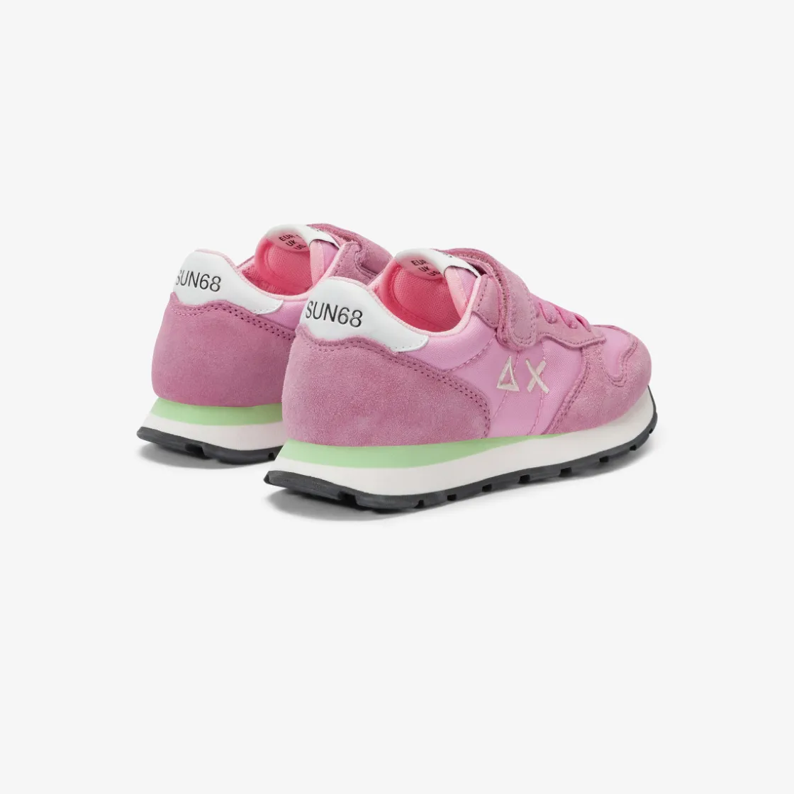Sale Sneaker Girl's Ally in suede e nylon ciclamino Bambina