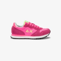 Best Sneaker Girl's Ally in suede e nylon fucsia fluo Bambina