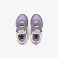 Best Sneaker Girl's Stargirl Multicolor in suede e nylon lilla Bambina