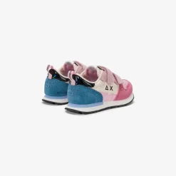 New Sneaker Girl's Stargirl Multicolor in suede e nylon rosa Bambina