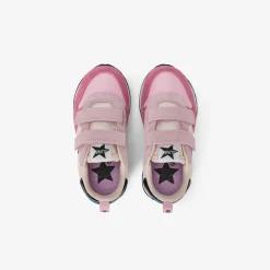 New Sneaker Girl's Stargirl Multicolor in suede e nylon rosa Bambina