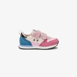 New Sneaker Girl's Stargirl Multicolor in suede e nylon rosa Bambina
