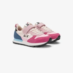 New Sneaker Girl's Stargirl Multicolor in suede e nylon rosa Bambina