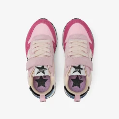 New Sneaker Girl's Stargirl Multicolor in suede e nylon rosa Bambina