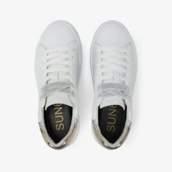 Best Sneaker Grace in pelle bianca e oro Donna Scarpe|Donna