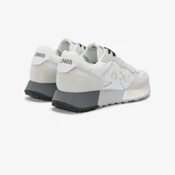 Discount Sneaker Jaki Bicolor in nylon e suede bianco Uomo Scarpe|Uomo