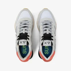 Sale Sneaker Jaki Bicolor in nylon e suede bianco e grigio chiaro Uomo Scarpe|Uomo