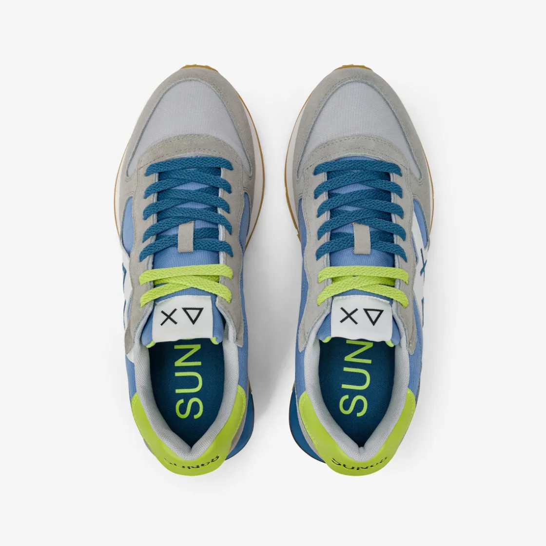 Sale Sneaker Jaki Bicolor in nylon e suede grigio chiaro e avio Uomo Scarpe|Uomo