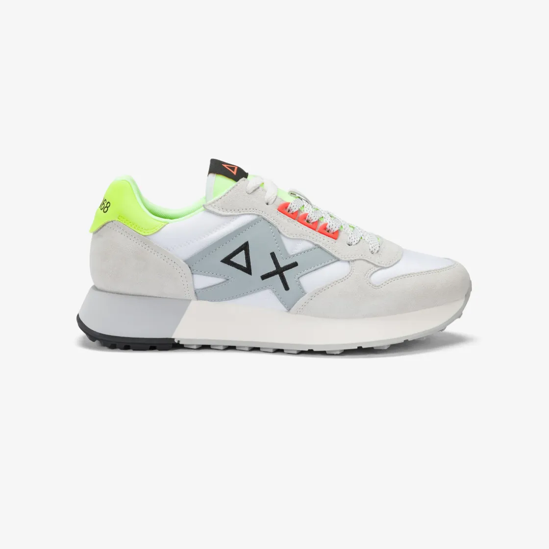 Online Sneaker Jaki Fluo in nylon e suede bianco Uomo Scarpe|Uomo