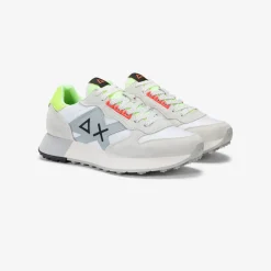 Online Sneaker Jaki Fluo in nylon e suede bianco Uomo Scarpe|Uomo