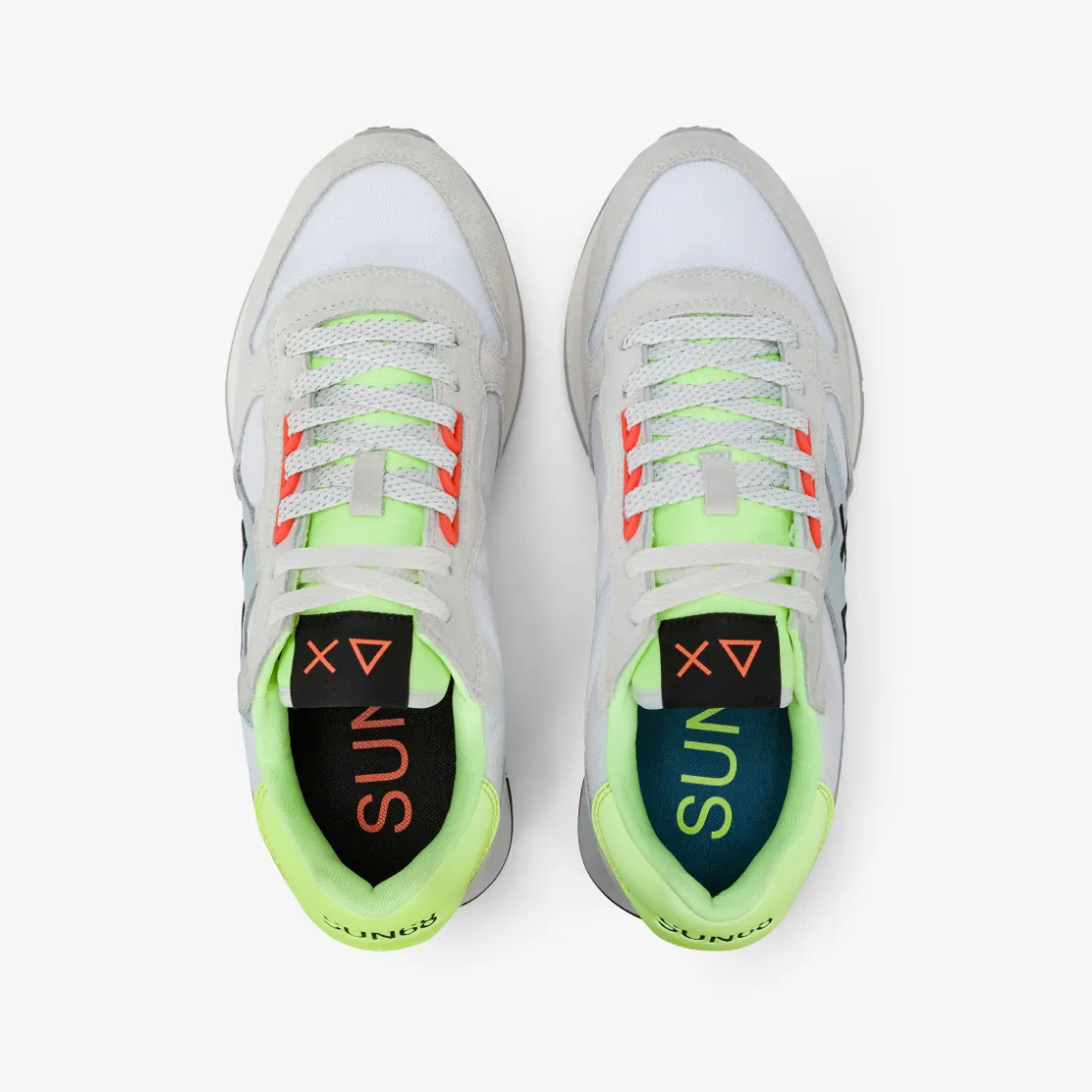 Online Sneaker Jaki Fluo in nylon e suede bianco Uomo Scarpe|Uomo