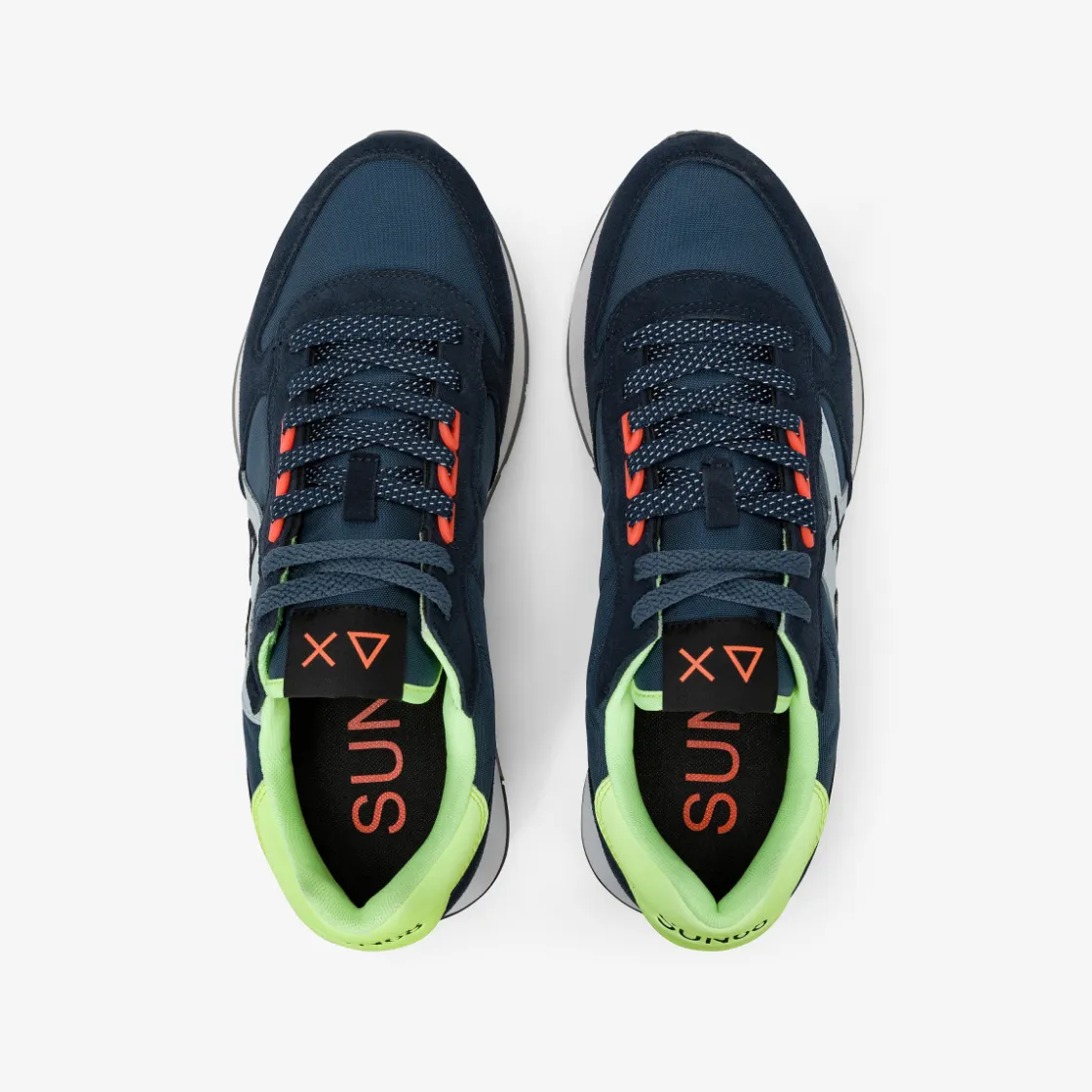 Online Sneaker Jaki Fluo in nylon e suede blu navy Uomo Scarpe|Uomo