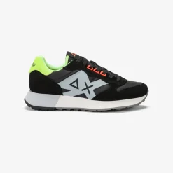 Sale Sneaker Jaki Fluo in nylon e suede nero Uomo Scarpe|Uomo
