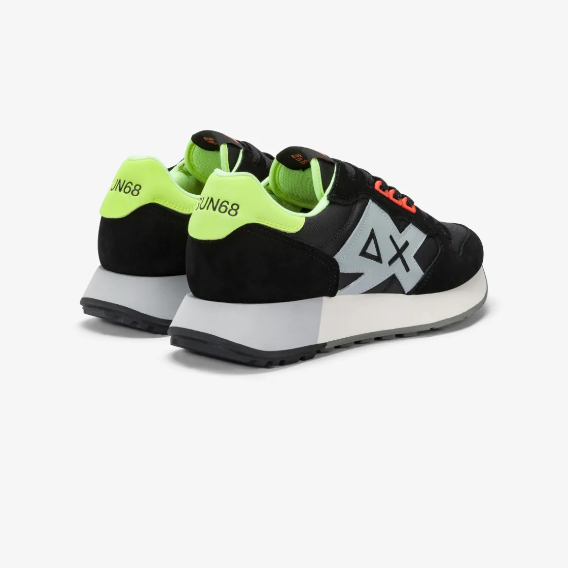 Sale Sneaker Jaki Fluo in nylon e suede nero Uomo Scarpe|Uomo