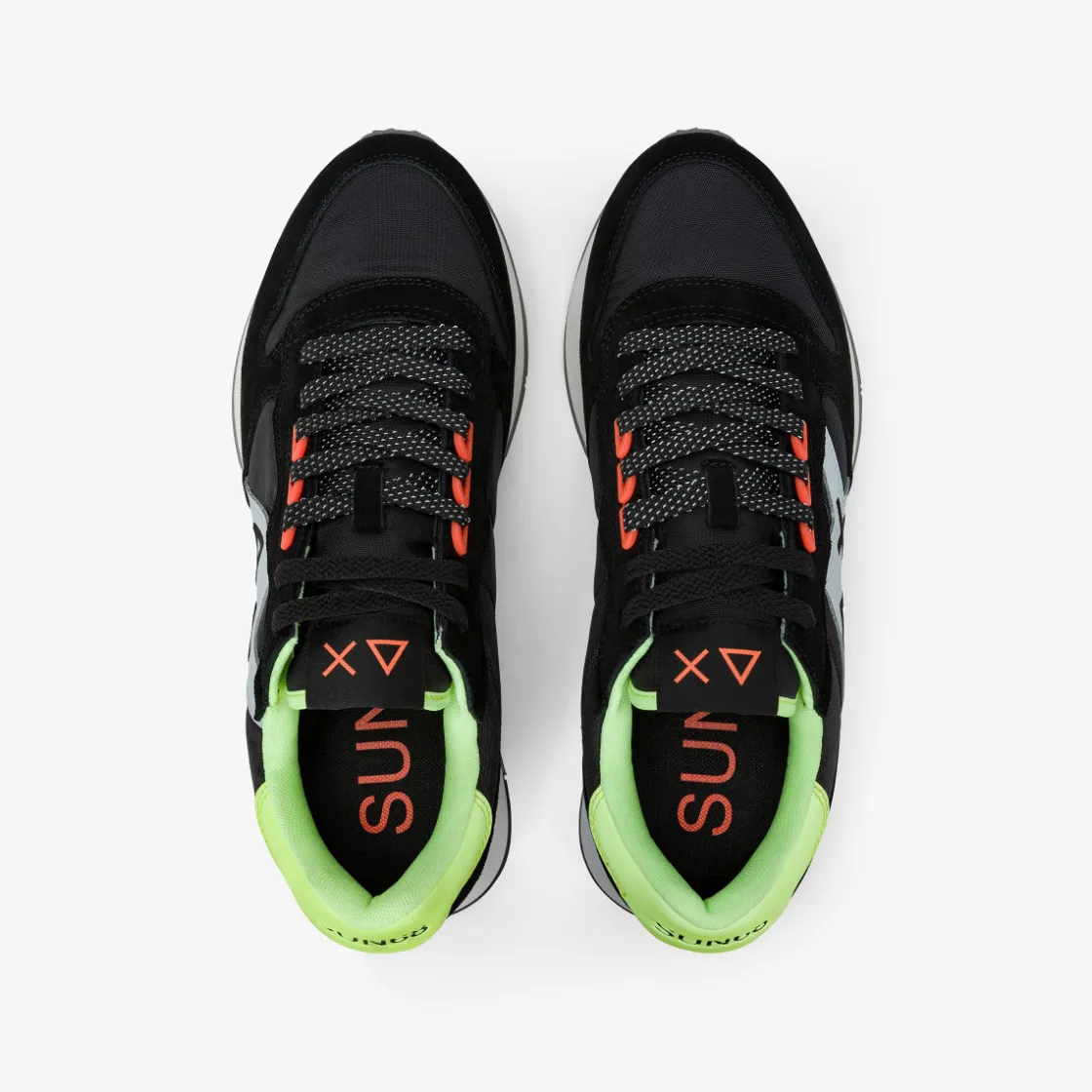 Sale Sneaker Jaki Fluo in nylon e suede nero Uomo Scarpe|Uomo