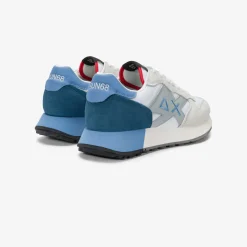 New Sneaker Jaki in nylon e suede bianco Uomo Uomo