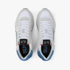 New Sneaker Jaki in nylon e suede bianco Uomo Uomo