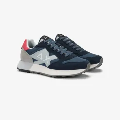 Online Sneaker Jaki in nylon e suede blu navy Uomo Scarpe|Uomo