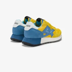 Hot Sneaker Jaki in nylon e suede giallo Uomo Scarpe|Uomo