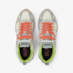 Sale Sneaker Jaki Outdoor in nylon e suede bianco panna Uomo Uomo