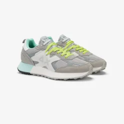 Outlet Sneaker Jaki Outdoor in nylon e suede grigio chiaro Uomo Scarpe|Uomo