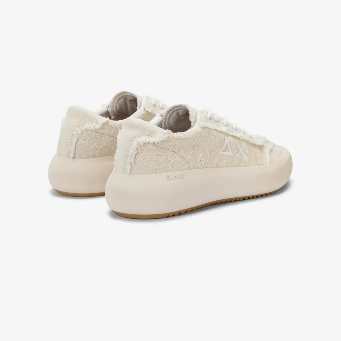 New Sneaker Juno in canvas bianco panna Donna Scarpe|Donna