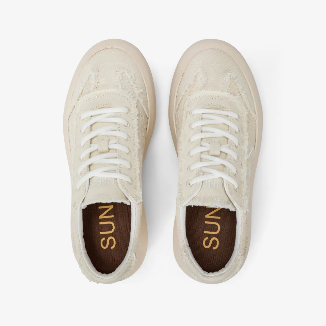New Sneaker Juno in canvas bianco panna Donna Scarpe|Donna