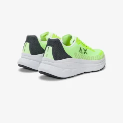 Hot Sneaker Jupiter Air in mesh gialla fluo Uomo Scarpe|Uomo