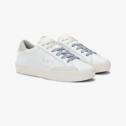 Fashion Sneaker Katy in pelle bianca Donna Scarpe|Donna