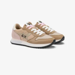 Clearance Sneaker Stargirl Glitter in suede e nylon beige Donna Scarpe|Donna