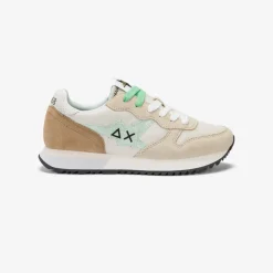 Online Sneaker Stargirl Glitter in suede e nylon bianco panna Donna Scarpe|Donna