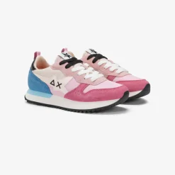 Hot Sneaker Stargirl Multicolor in suede e nylon rosa Donna Scarpe|Donna