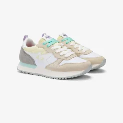 Sale Sneaker Stargirl Multicolor in suede e nylon bianco panna Donna Scarpe|Donna