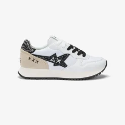 Fashion Sneaker Stargirl Pearl in pelle e nylon bianco Donna Scarpe|Donna
