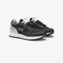 Clearance Sneaker Stargirl Pearl in pelle e nylon nero Donna Scarpe|Donna