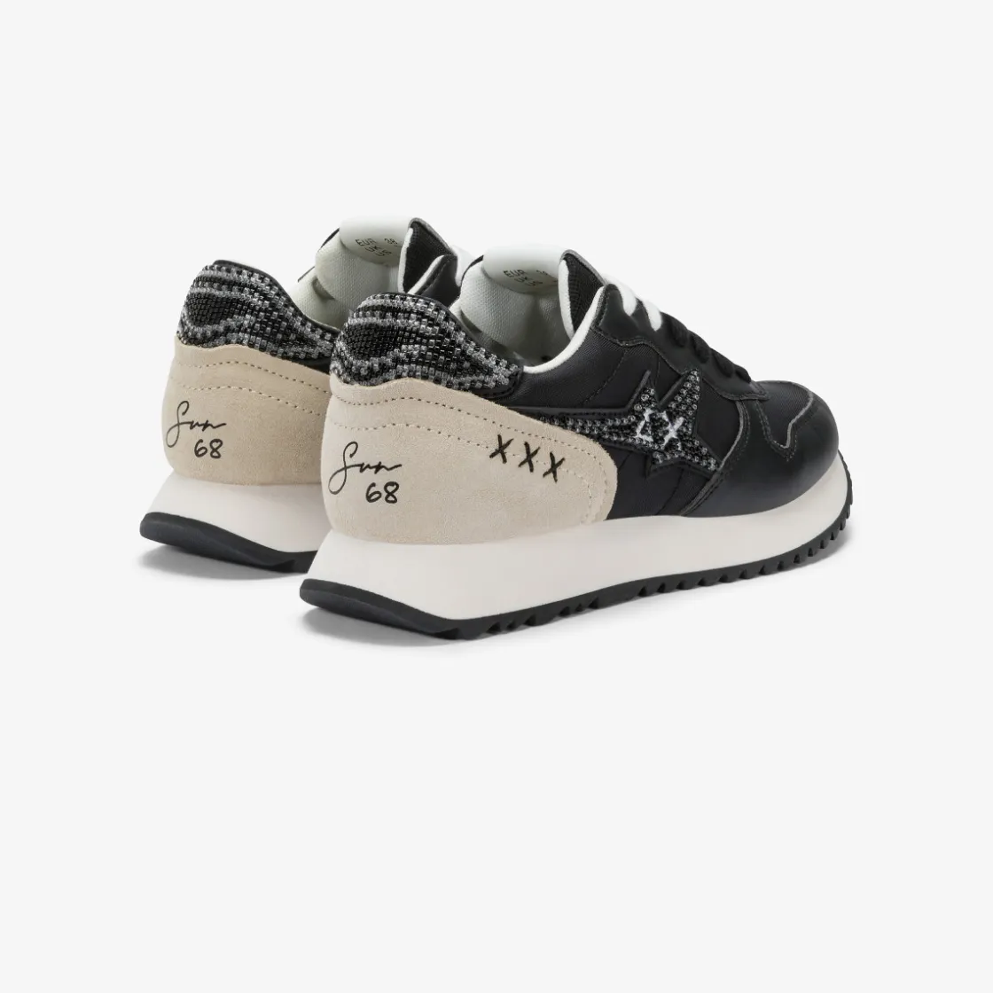 Clearance Sneaker Stargirl Pearl in pelle e nylon nero Donna Scarpe|Donna