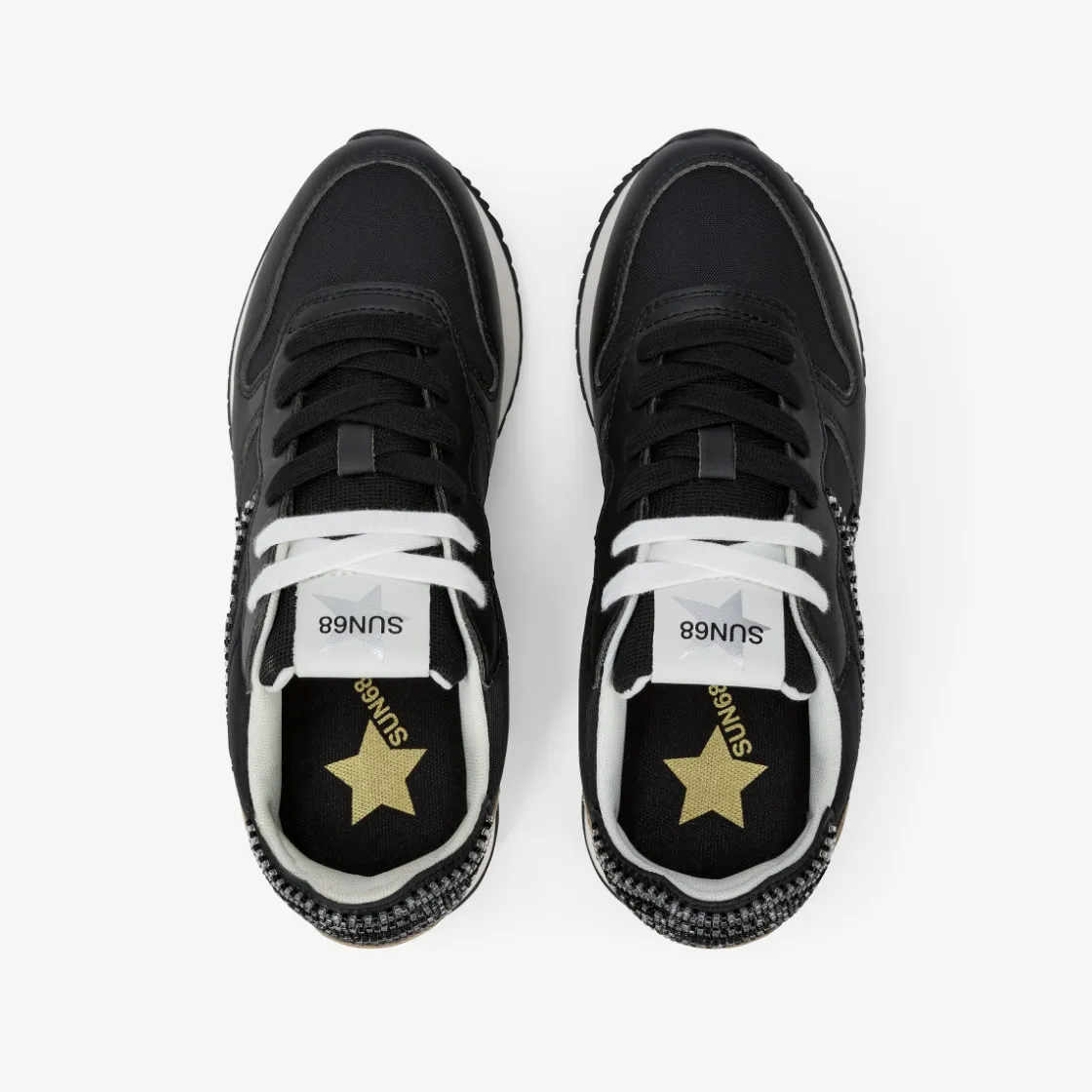 Clearance Sneaker Stargirl Pearl in pelle e nylon nero Donna Scarpe|Donna