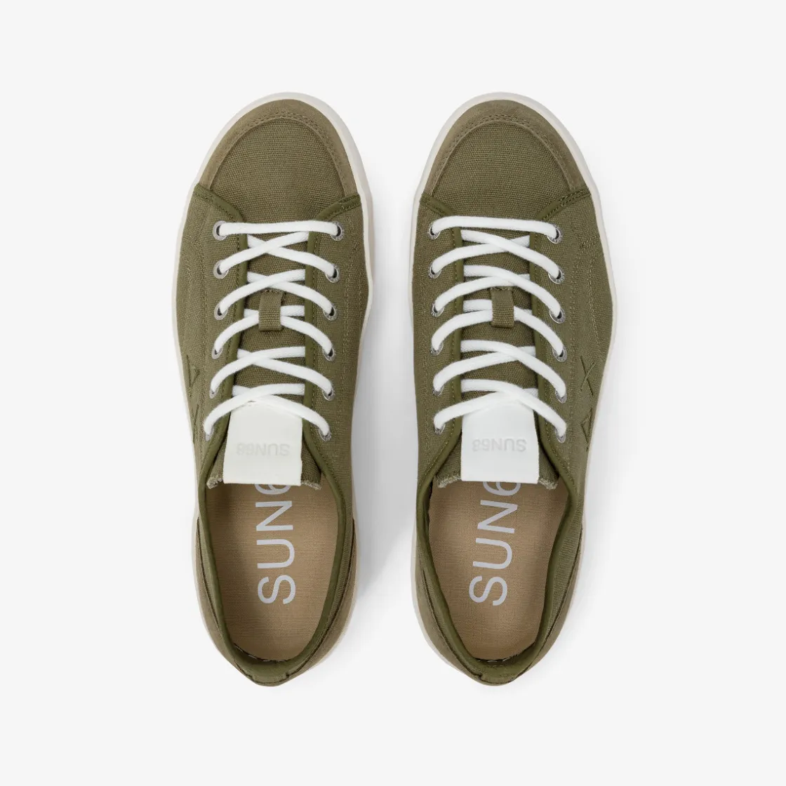 Outlet Sneaker Street in canvas verde militare Uomo Scarpe|Uomo
