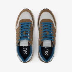 Discount Sneaker Sun Daddy in nylon e suede marrone Uomo Scarpe|Uomo