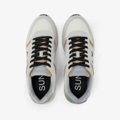 Online Sneaker Sun Daddy in nylon e suede bianco panna Uomo Scarpe|Uomo