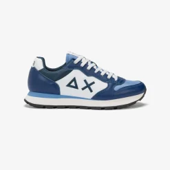 Online Sneaker Tom Color in pelle blu navy Uomo Scarpe|Uomo