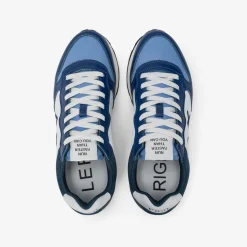 Online Sneaker Tom Color in pelle blu navy Uomo Scarpe|Uomo