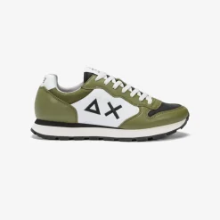 New Sneaker Tom Color in pelle verde militare Uomo Scarpe|Uomo