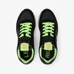 Clearance Sneaker Tom Fluo in nylon e suede nero Uomo Uomo