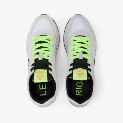 New Sneaker Tom Fluo in nylon e suede bianco Uomo Scarpe|Uomo