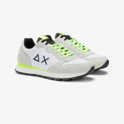 Online Sneaker Tom Fluo in nylon e suede grigio chiaro Uomo Scarpe|Uomo