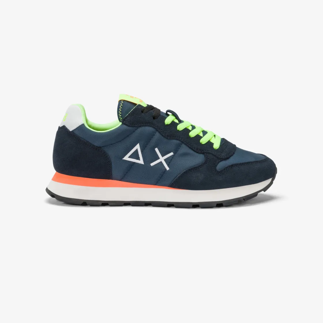 Hot Sneaker Tom Fluo in nylon e suede blu navy Uomo Scarpe|Uomo
