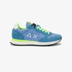 Outlet Sneaker Tom Fluo in nylon e suede avio Uomo Scarpe|Uomo